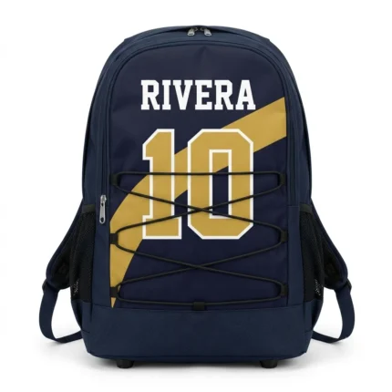 Kitora Icon Backpack - sublimated team backpack with player number 10 and name printed on the front panel