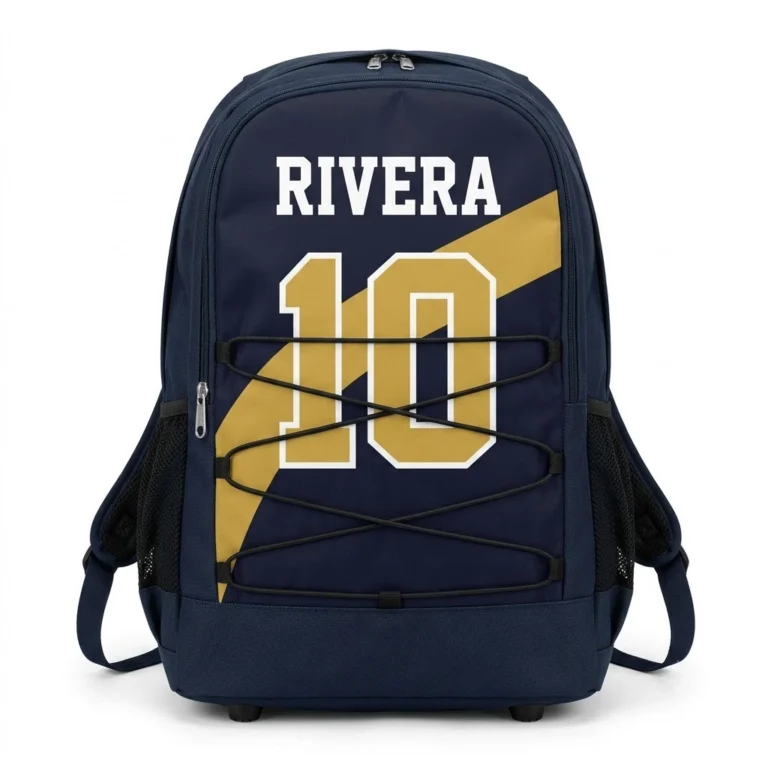 Kitora Icon Backpack - sublimated team backpack with player number 10 and name printed on the front panel